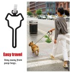 Premium Waste Bag Holder Carrier for Leash, Hand Free 2-Piece Bag Holder