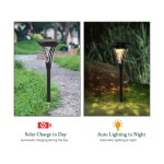 Solar Pathway Lights Outdoor, Bright Solar Lights Outdoor,2 Pack Solar Powered Landscape Lighting for Garden, Lawn, Patio, Yard, Walkway