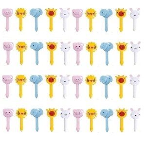 Food Fruit Fork Picks for Kids,40 Pieces Animals Bento Box Dessert Forks