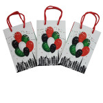 UAE National Day Paper Gift Bags, 2 Pieces Kraft Gift Paper Bags with Handles Bulk, Grocery Shopping Bags, Gift Bags 