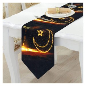 Ramadan Table Runner Eid Mubarak Table Runner Ramadan Eid Mubarak Decorations for Home Happy Ramadan MubarakParty Supplies 12 x 70 Inch