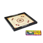 Leostar Premium Quality Carrom Board Coins and Striker 32X32 Inch