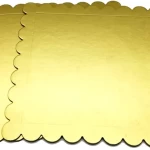 Rosymoment Premium Quality Gold Square Cake Board Perfect For Cake Decorating 20Cm X 20Cm