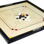 Leostar Premium Quality Carrom Board Coins and Striker 32X32 Inch