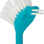 Cleano Dish Washing Long Handle Brush With Ergo Grip, 2 Sided Dish Brush for Sink Kitchen Pot and Pan, Durable Effective