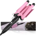 3 Barrel Curling Iron Wand Hair Waver Curler Iron,1 Inch Ceramic Tourmaline Triple Barrels