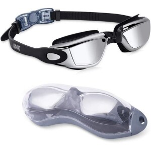 Swim Goggles, Swimming Goggles No Leaking Full Protection Adult Men Women Youth