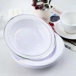 Rosymoment Plastic Bowls Set Of 10 Pieces  Silver