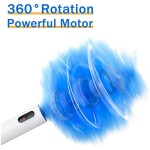 360 Feather Duster, Household Rechargeable Washable Lint Free Hand Dusting for Home Office Furniture Cars