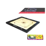 Leostar Carrom Board Coins and Striker 36x36 Inch