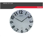 Orient round shape dual glass wall clock size 32x32 cm L259