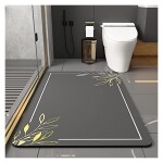 Bathroom Rug,Non-Slip Bathroom Floor Mats,Ultra Soft and Water Absorbent Bath Rugs,Washable Bath Carpet,Microfiber Dries Quickly 40*60 cm