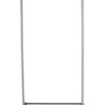 Leostar Single Garment with Shelf Rack, Silver