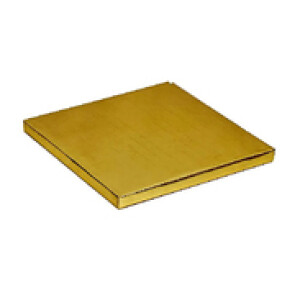 Rosymoment 14-inch Square Cake Board, Gold