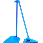 Cleano Dustpan & Broom Kit, Light Blue