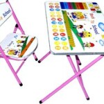 children's desk chair set 60x40x52cm & 1.5cm particle board +0.5mm iron leg for kids