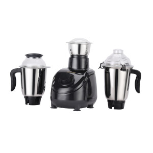 Krypton 3-IN-1 Mixer Grinder- KNB6188N| 750W Powerful Copper Motor with Stainless Steel Jars and Blades and Unbreakable Dome Lids