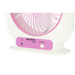 Krypton 8'' Rechargeable Mini Table Fan- Powerful Personal Desk Box Fan | Table Fan for Office, Home (3 Speed) | 2 Years Warranty