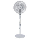 Krypton 16" Oscillating Stand Fan | 3 Speeds | Floor Standing | Height Adjustable | 16 Inch Tilting Head | Electric 60W | Floor Standing Fan