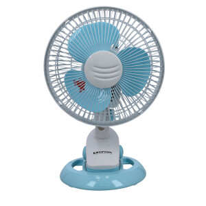 Krypton 2-IN-1 Desk Fan- KNF6116| High Performance Table Fan with 2-Speed Controls and 3 Leaf Blades| Oscillation and Efficient Cooling