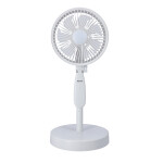 Krypton Multifunction Rechargeable Fan, Adjustable Height, KNF6266 | 3 Speed Settings | Portable Fan with LED Light | Silent and Energy Saving Fan