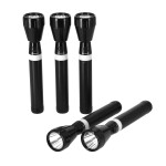 Krypton Rechargeable LED Flashlight, 5PC - High Power Flashlight Super Bright CREE LED Torch Light - Built-in 1900Mah Battery 