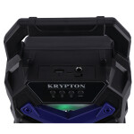 Krypton Portable & Rechargeable Professional Speaker - Comfortable Handle, TWS Function | USB, FM, Mic, Bluetooth | LED Disco Light | Party Speaker