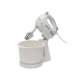 Krypton 150W Hand Mixer with Bowl- KNSM6102- 7 Speed Options- Professional Electric Handheld Food Collection Hand Mixer for Baking