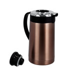 Stainless Steel Vacuum Flask, Double Wall Carafe, KNVF6332 | 1.9L Jug Thermal Insulated Air Pot 