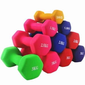 Colorful Gym Vinyl Cast Iron Mini Dumbbell For Women / Kids - 1 Piece