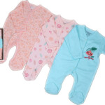 Pack of 3 Sleepsuit Set - Rompers, Long Sleeve from Londony Baby