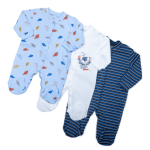 Pack of 3 Sleepsuit Set - Rompers, Long Sleeve from Londony Baby