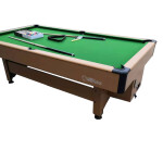 Coin Billiard Table, Pool Table  Green Top 8 ft. with Ball Collection System MF-Coin Billiard 8ft