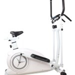 Elliptical and Upright Exercise Bike 2 in 1 Cardio Dual Trainer with Heart Rate MF-CT-187