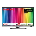 40" Smart LED TV, TV with Remote Control, GLED4058SXHD | HDMI & USB Ports, Head Phone Jack, PC Audio In | Wi-Fi, NTV4000SLED7/ NTV4000SLEDT Black