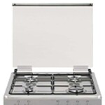 4 Burner Gas Cooker 60 x 60 cm, Auto Ignition ,1 year Warranty U6062FS Silver/Black