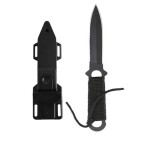 Pointed Arc Head Outdoor Survival Straight Pocket Knife