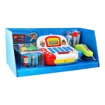 Supermarket Pretend Cash Register Playset 20x42x15cm