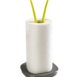 Detachable Paper Roll Holder Green/Grey 16x16x35centimeter