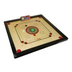 Classic Portable And Durable Medium Wooden Carrom Board With Plastic Coins