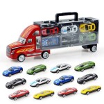 12-Piece Small Car In A Truck Set