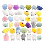 40-Piece Unicorn Squishy Stress Relief Toy Set