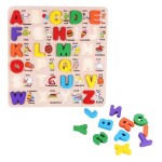 Baby Kids Wooden Learning Capital Alphabet Early Educational Development Toy