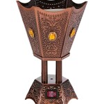 Electric Bakhoor Incense Burner Brown/Gold 5x7x5inch