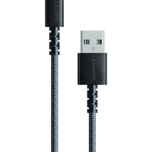 Powerline USB To USB-C Data Sync And Charging Cable Black/Silver