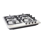 Nikai 4 Burner Steel Hob NGH3005N Silver