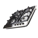 Nikai 4 Burner Steel Hob NGH3005N Silver