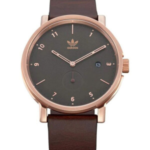 Men's Leather Analog Watch Z12-3038-00 - 40 mm - Brown