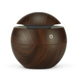 130ml USB Aromatherapy Essential Oil Diffuser Dark Brown