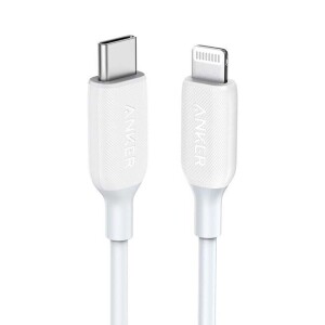 PowerLine III USB-C to Lightning 3ft white